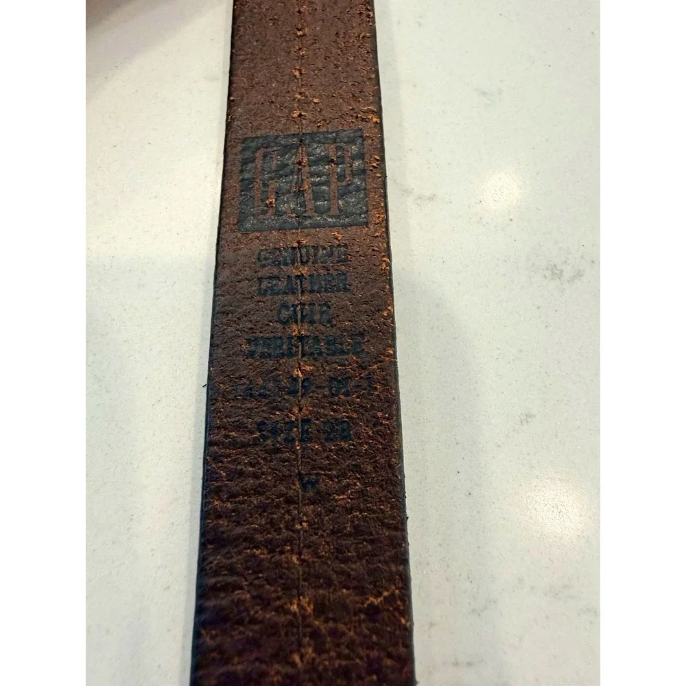 VINTAGE 90s Y2k GAP Women's Brown Belt Size 28 Silver-Tone Buckle Adjustable